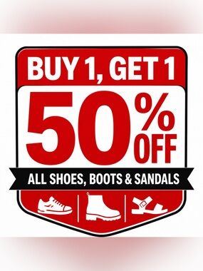 BOGO 50% Off Shoes, Boots & Sandals